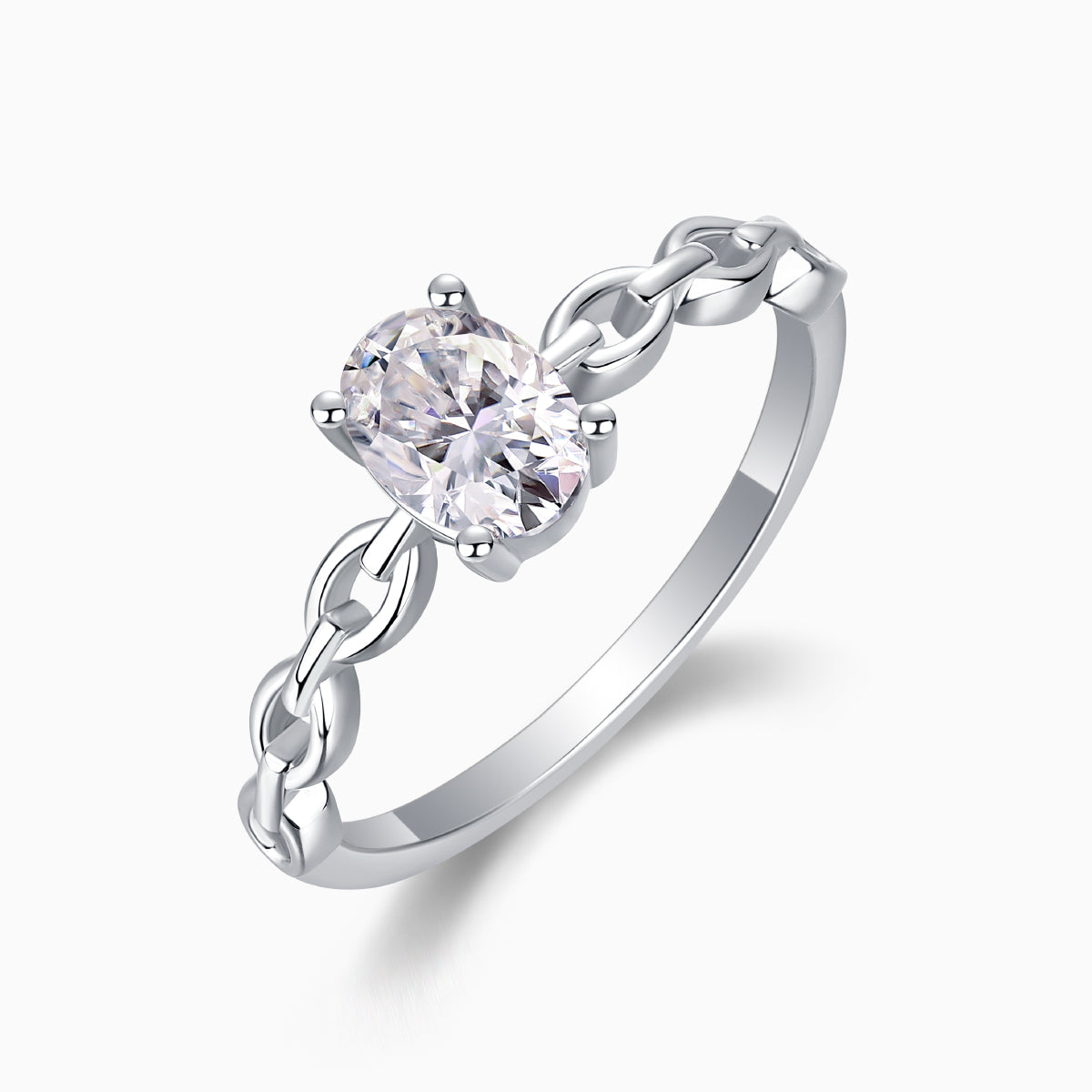 Solitaire Oval Cut Engagement Ring - Ceerom