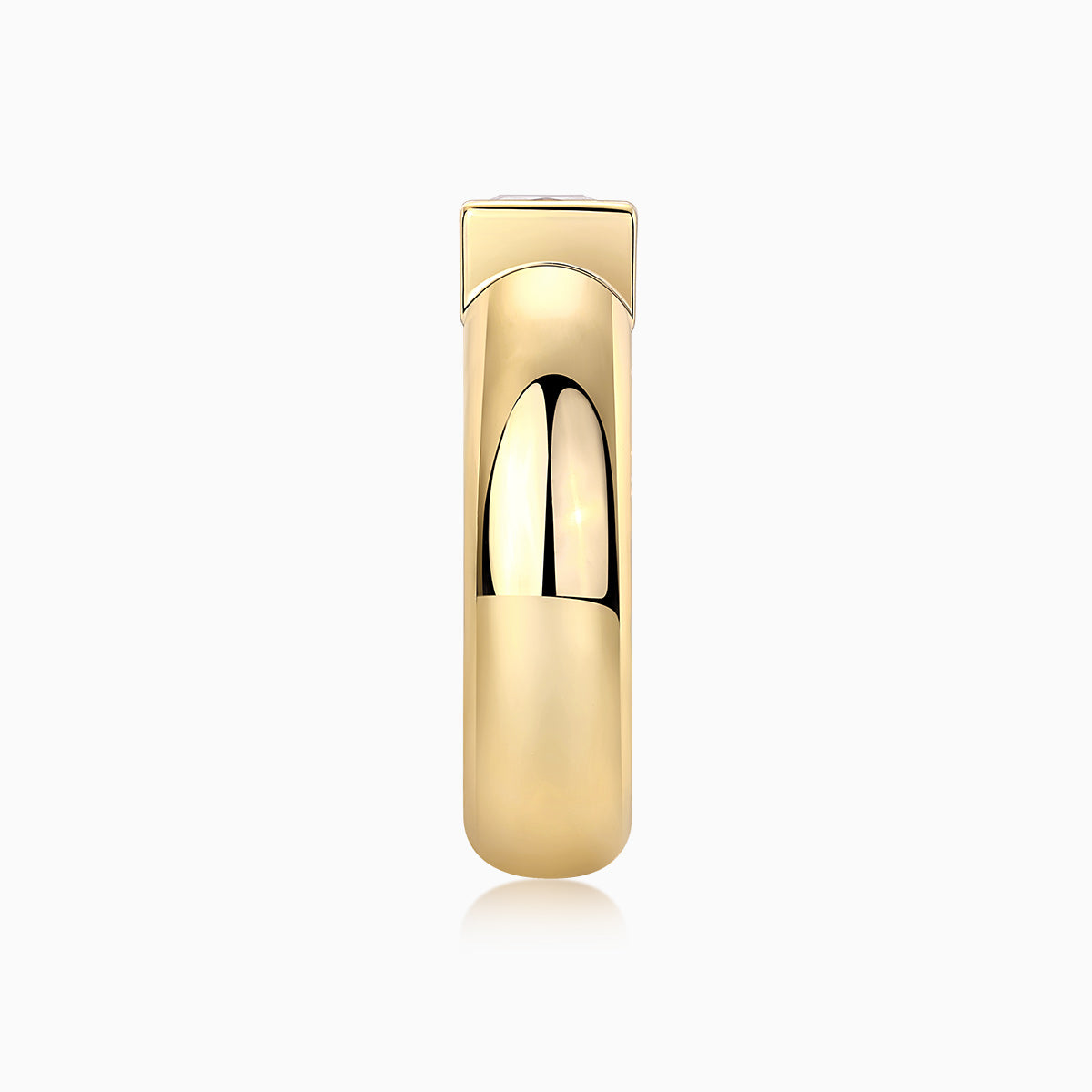 Solitaire Asscher Cut Moissanite Ring - Ceerom