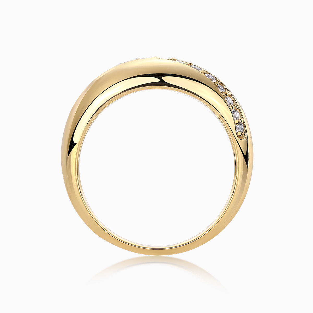 Pave Moissanite Band Ring - Ceerom