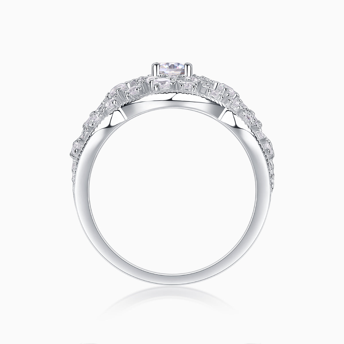 Oval Cut Crown Engagement Ring - Ceerom