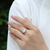 The Three Stone Emerald Cut Engagement Ring - Ceerom