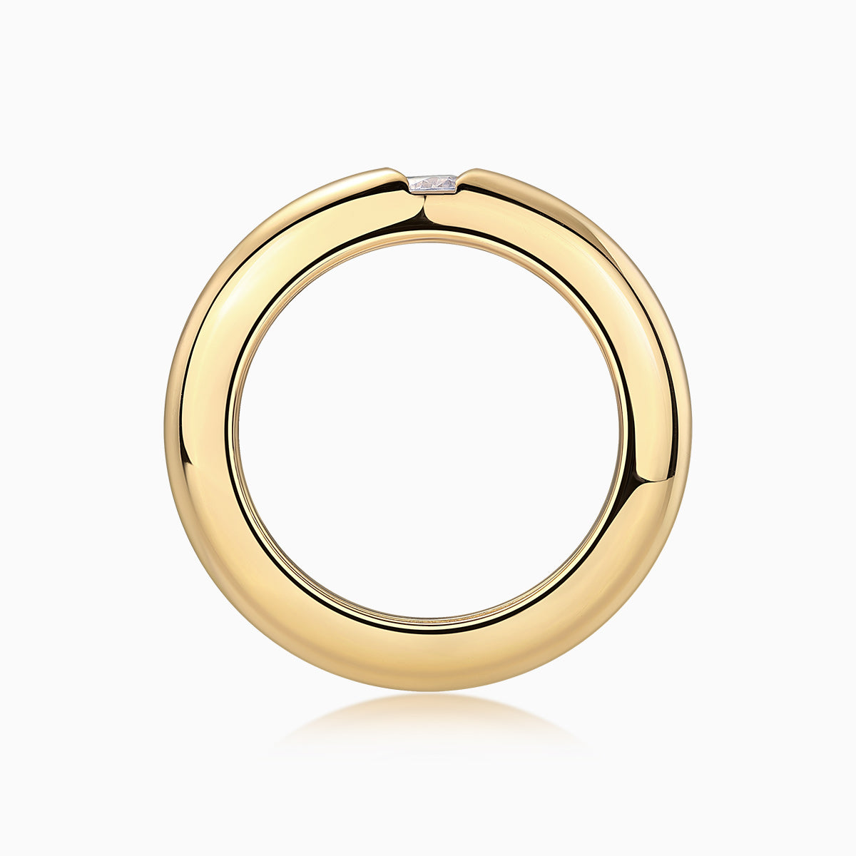 Solitaire Moissanite Band Ring - Ceerom