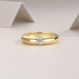 Solitaire Moissanite Band Ring