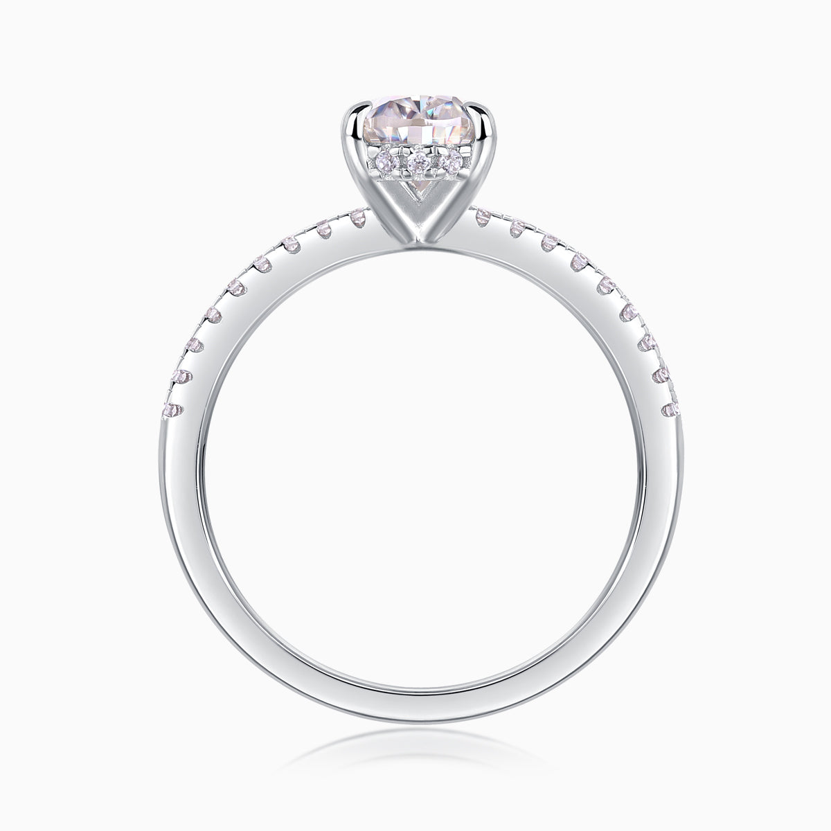Pear Shaped Moissanite Ring - Ceerom