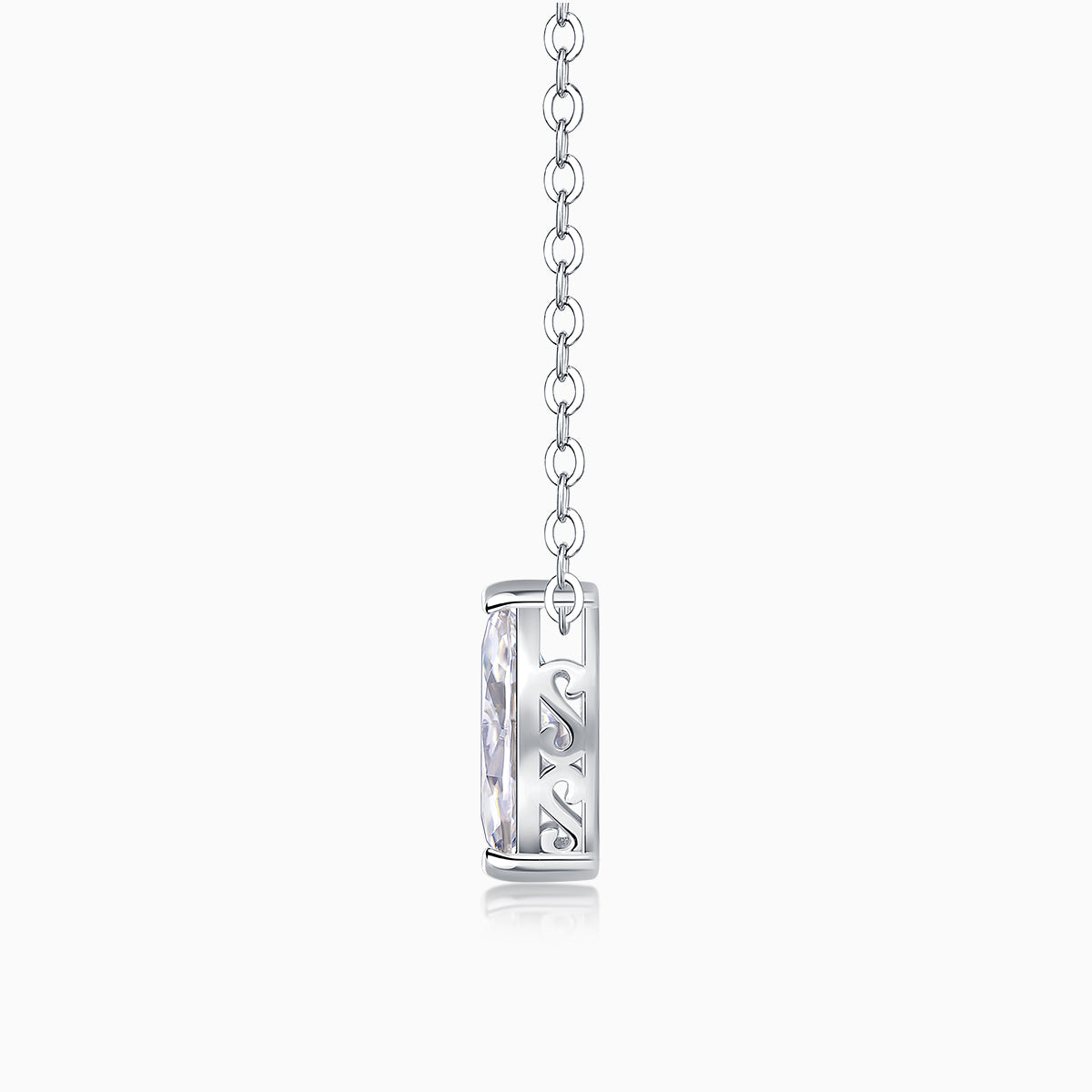 Marquise Cut Solitaire Pendant Necklace - Ceerom