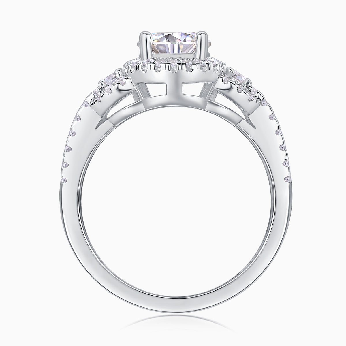 Round Cut Moissanite Ring - Ceerom