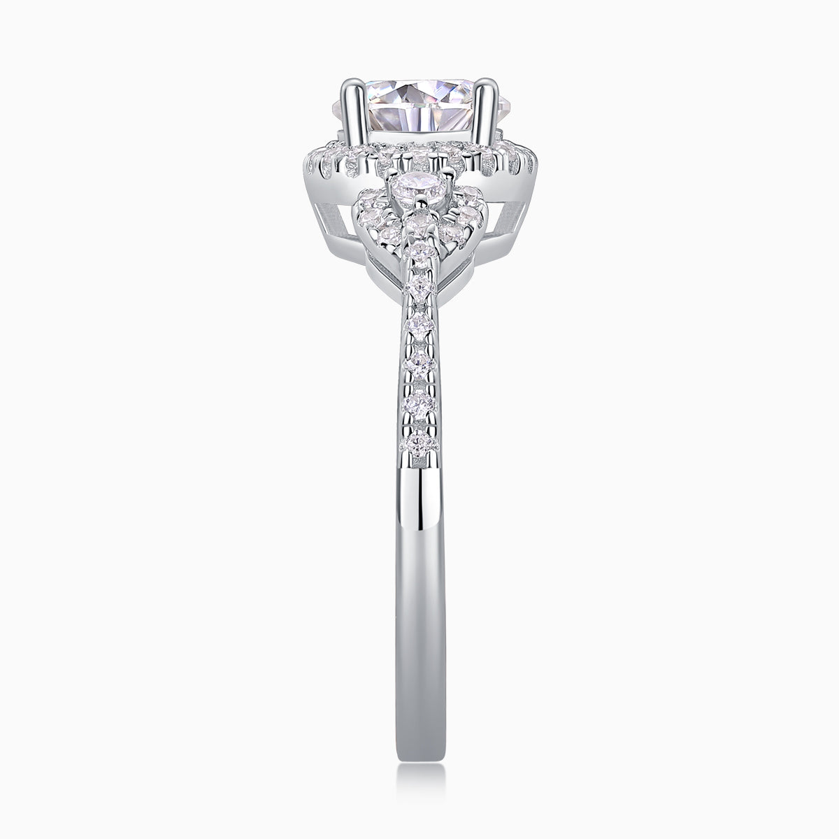 Round Cut Moissanite Ring - Ceerom