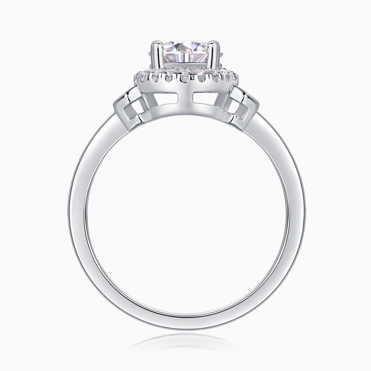 Round Cut Moissanite Ring - Ceerom