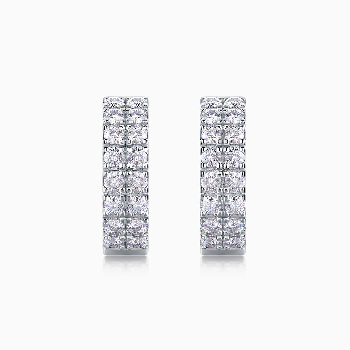 Moissanite Hoop Women Wedding Earrings - Ceerom