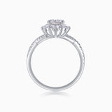 Petite Twist  Round Moissanite Engagement Ring - Ceerom