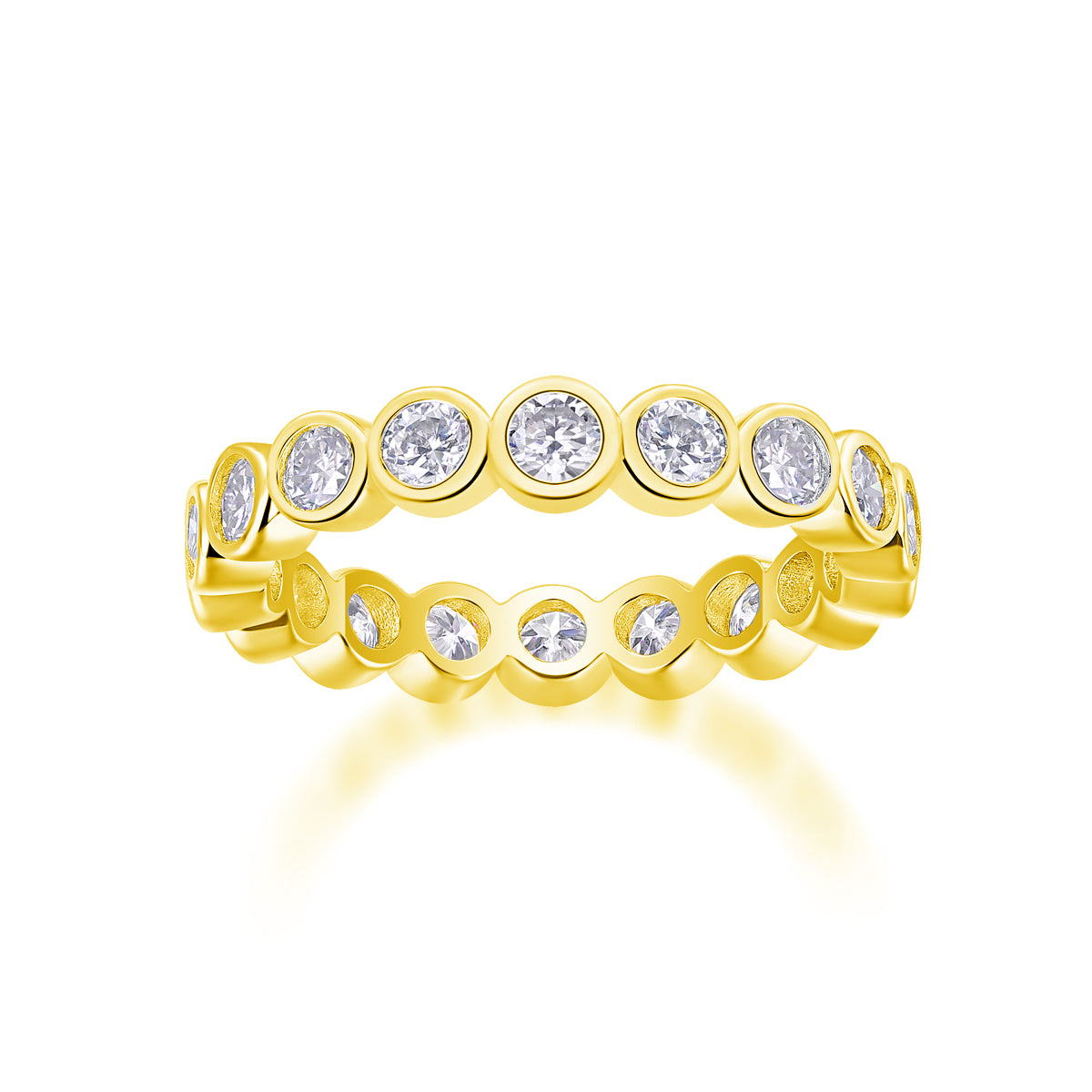 Moissanite Stackable Eternity Band Ring - Ceerom