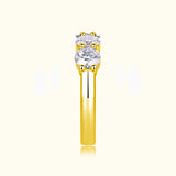 5 Stone Moissanite Wedding Band Ring - Ceerom
