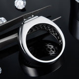 Solitaire Moissanite Men's Band Ring - Ceerom