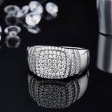 Men's Hip Pop  Moissanite Ring - Ceerom