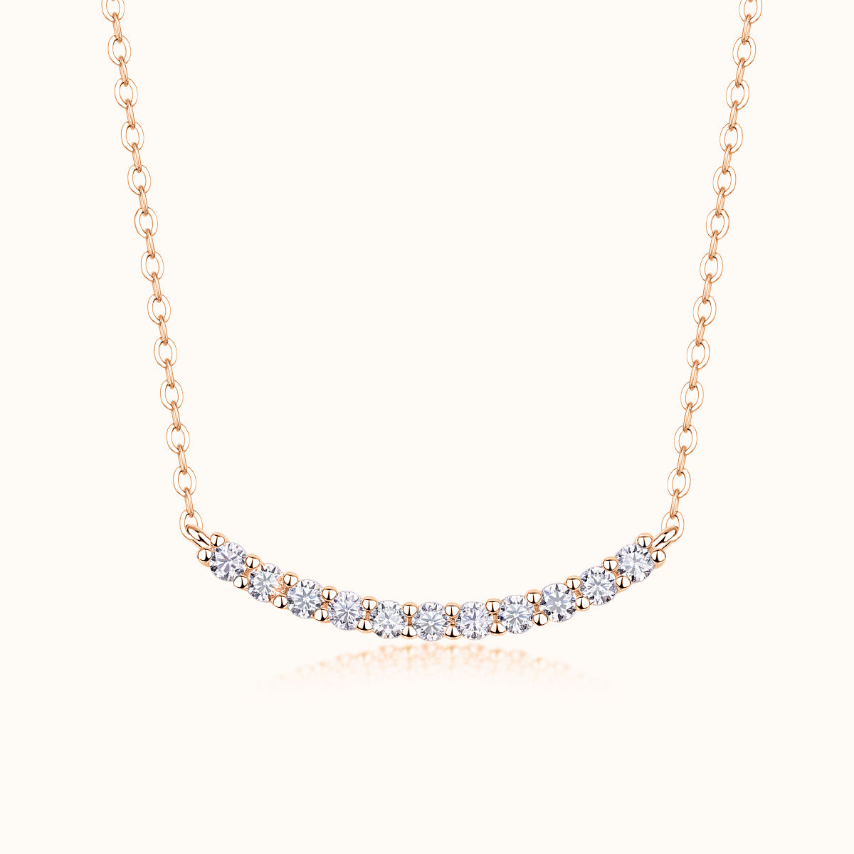 Elegant Moissanite Pendant  Necklace - Ceerom