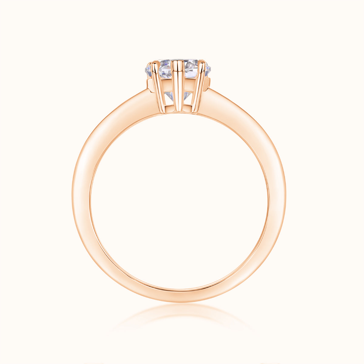 Solitaire Heart Cut Moissanite Ring - Ceerom