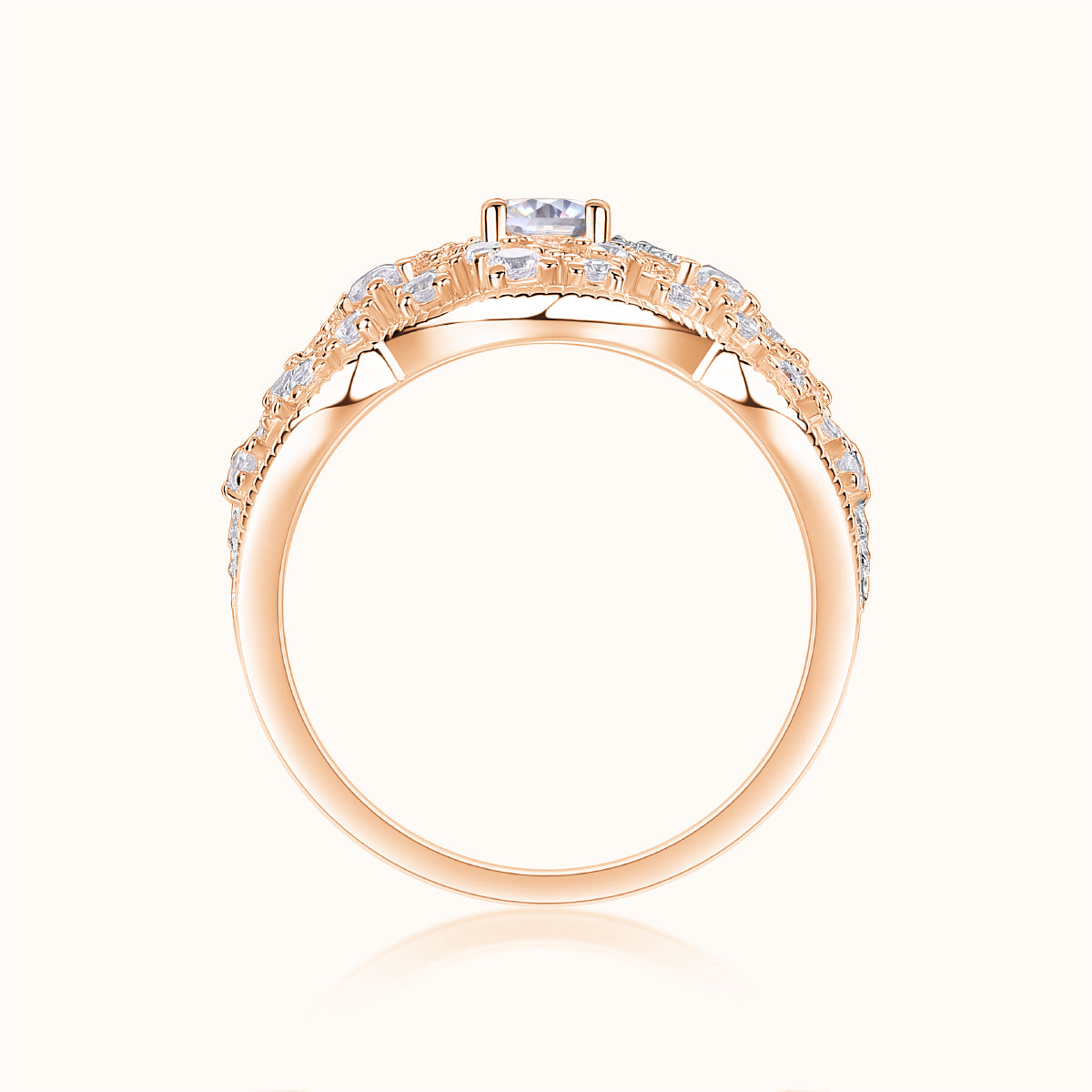 Oval Cut Crown Engagement Ring - Ceerom